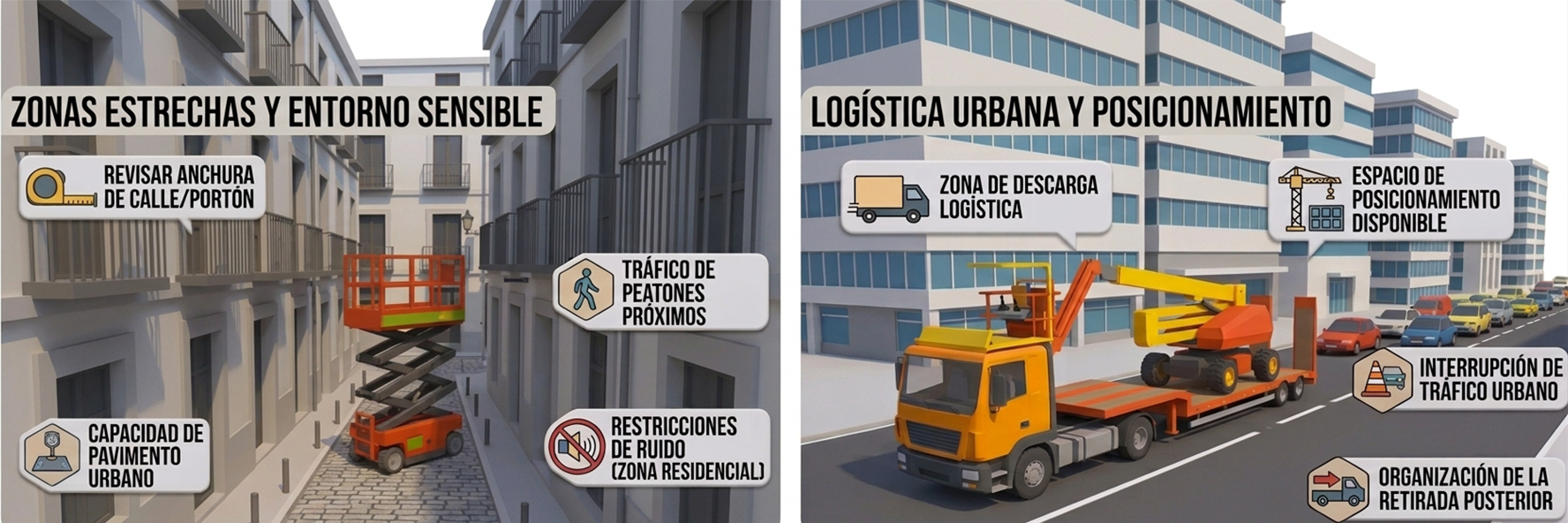 acceso de plataformas elevadoras en entornos como madrid