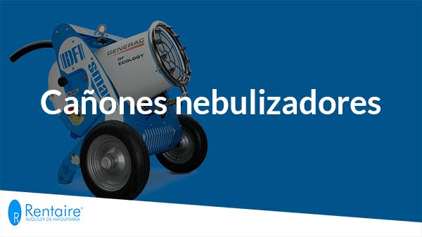 Precio alquilar cañones nebulizadores para polvo