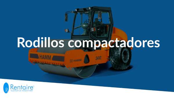 Alquilar rodillo compactador Madrid