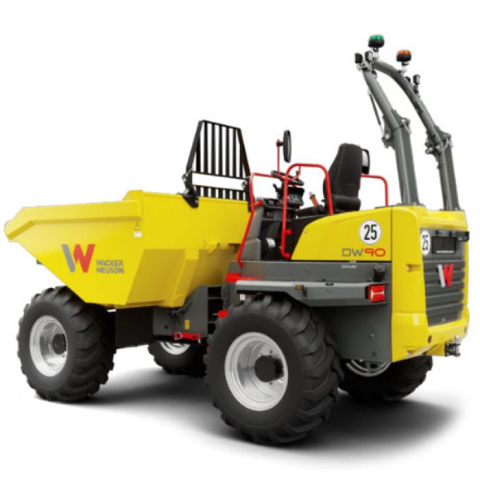 Dumper descarga frontal articulado 9000 kg 4x4