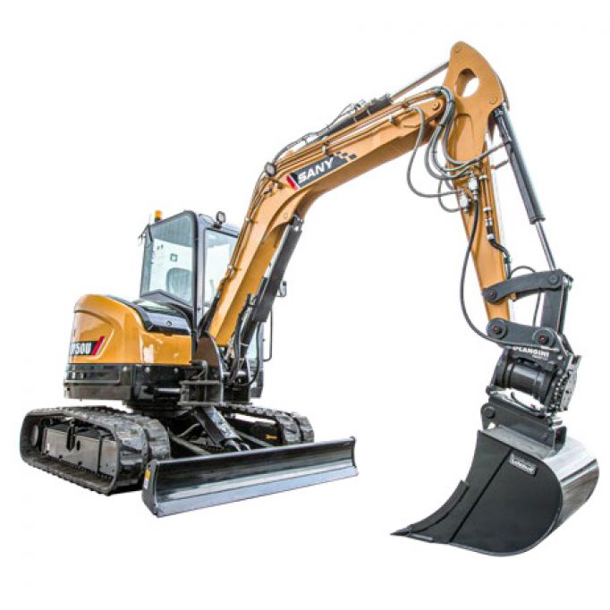 Miniexcavadora 5100kg A/C Mat Eng Hid Elige 1 cazo