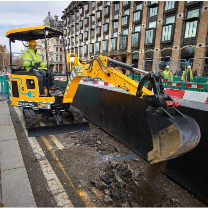Miniexcavadora eléctrica 1900 kg Elige primer cazo