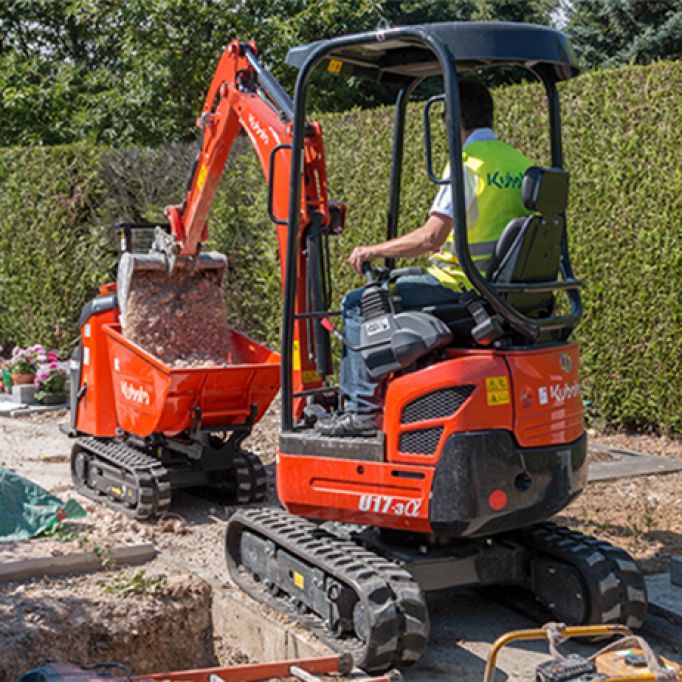 Miniexcavadora de 1700 kg Sin cazo