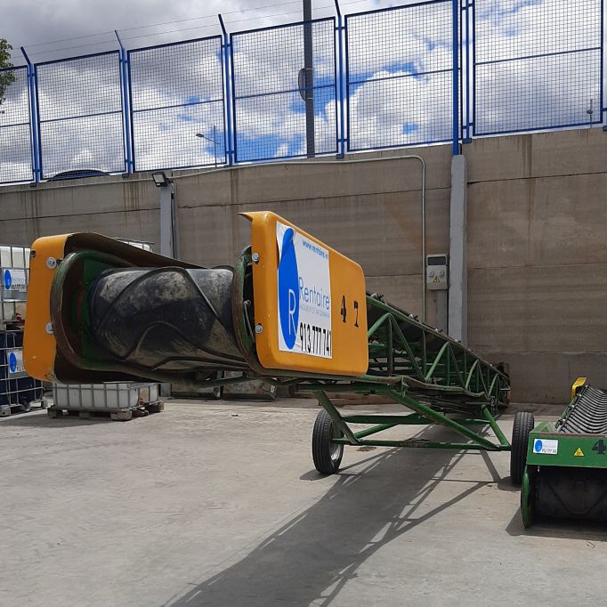 Cinta transportadora tierras monofásica 10 m patas