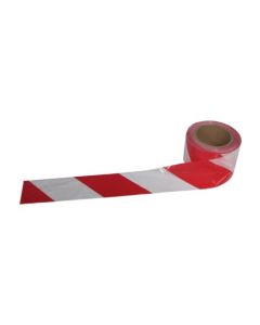 Cinta de balizamiento roja y blanca 10 cm x 200 m