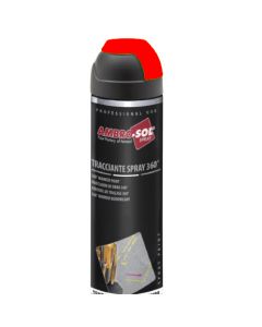Marcador de obra rojo 360º 500 ml
