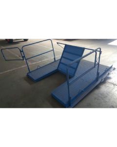 Plataforma descarga fachada trampilla 1500kg USADA