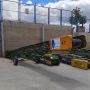 Cinta transportadora tierras monofásica 10 m patas
