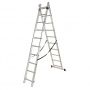 Escalera doble y extensible de aluminio 3,8 m