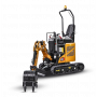 Miniexcavadora de 1200 kg Elige primer cazo gratis